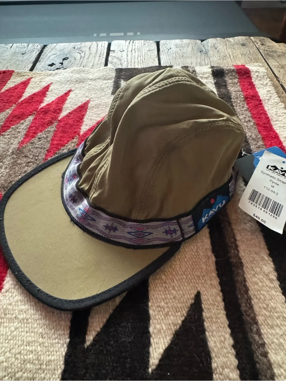 KAVU Olive Green Strap Synthetic Strapcap Pyrite size Medium brand new